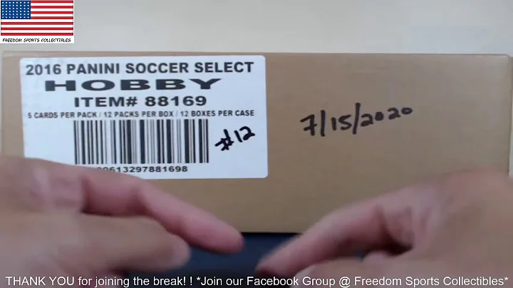 2016-17 Select Soccer 6BOX (1/2 Case) Break #12 (7/15/2020)