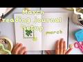 My March reading journal setup | journal with me