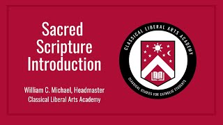 CLAA - Sacred Scripture Introduction