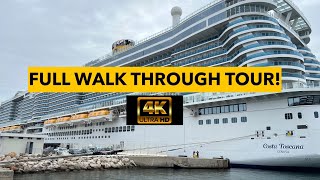 Costa Toscana Full Walking Tour - 75 MINUTE POV TOUR - 4K HD #cruise #costatoscana