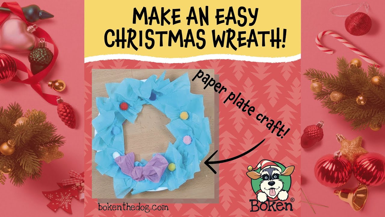 Easy Christmas Craft Paper Plate and Tissue for Kids YouTube