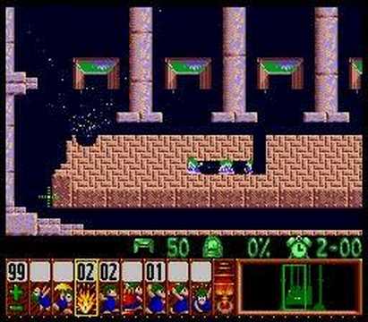 Lemmings - Taxing Level 6 Solution