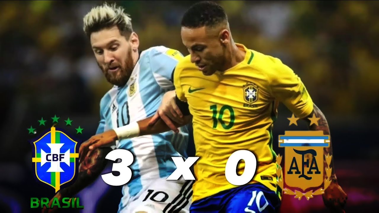 Belo Horizonte - MG - 10/11/2016 - Eliminatorias da copa do Mundo 2018  Brasil x Argentina, Neymar do Brasil disputa lance contra jogador da  Argentina pela eliminatoria da copa do Mundo de