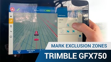 Mark Exclusion Zones - Trimble GFX750 Display