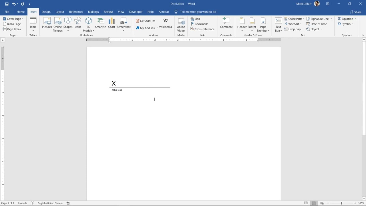 Add Digital Signature in Word (Updated)