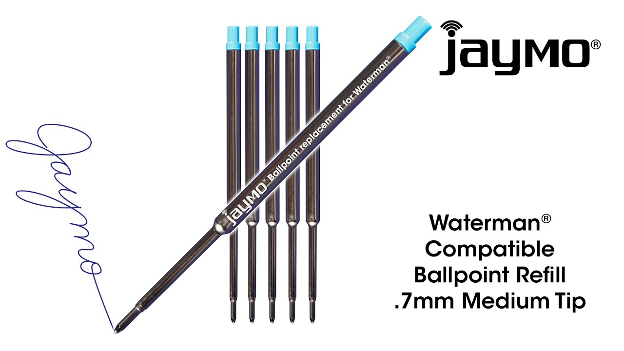 Jaymo Waterman Style Ballpoint Pen Refill Instructional Video YouTube