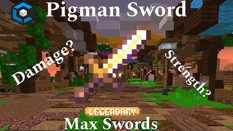 Pigman Sword In Craftersmc Skyblock
