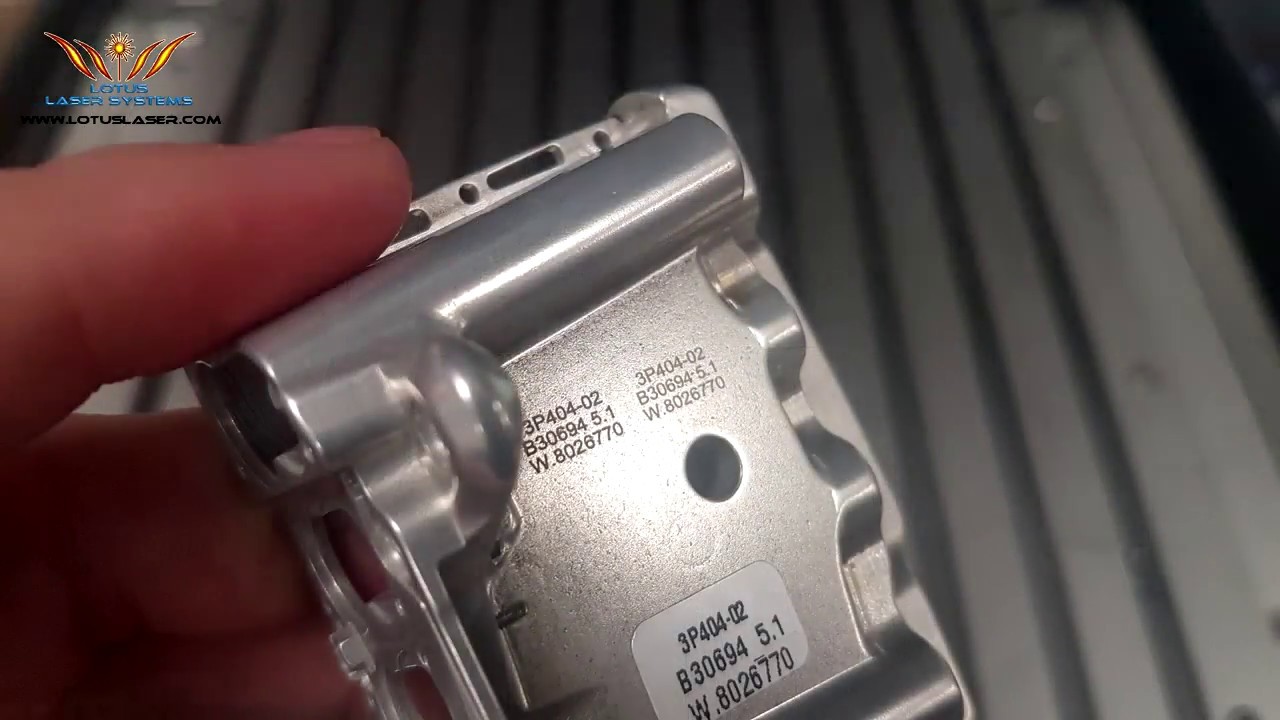 Lasermarkierung auf Werkstücken aus Aluminium - Lasermaxx GALVO easy