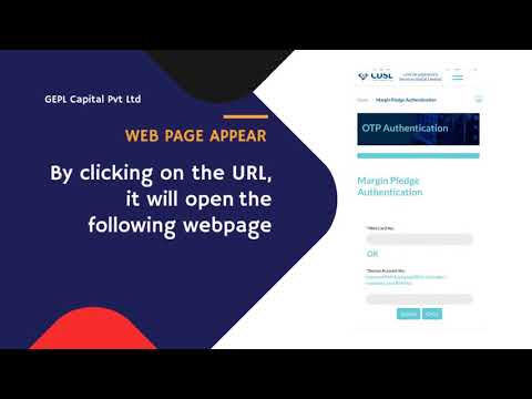 Process for Margin Pledge Authentication on CDSL