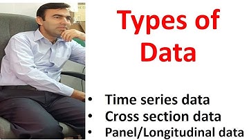 Time Series Cross section and panel data and its application | Longitudinal data  cross section data