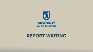 Study Help: Report Writing