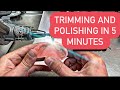 Part4 how to polish dentures get a shiny denture in 5 mins only