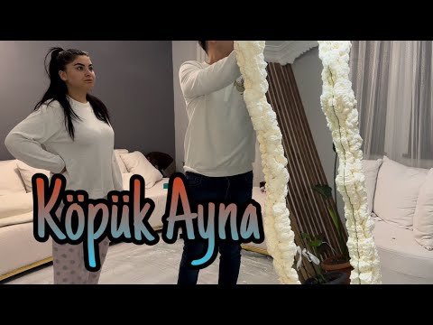 Köpük Ayna Yapımı - Ev temizlik Salon vlog