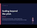 Episode 9 — Scaling beyond the pilot