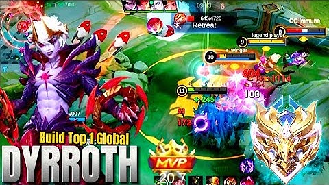 20 Kills!! Dyrroth with Vengeance 100% Deadly Combo!! - Build Top 1 Global Dyrroth ~ MLBB
