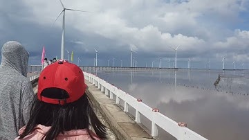 Tham quan điện gió Bạc Liêu vô tình gặp vợ chồng hàng xóm ở SG vừa đi vừa tám chuyện| Bạc Liêu #1