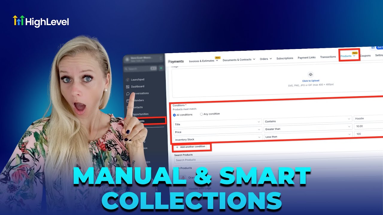 How To Use Manual and Smart Collections in HighLevel Ecommerce Stores