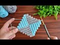 Wow!.. 😲 Very Easy! Super how to make eye catching crochet.Wonderful crochet motif knitting pattern.