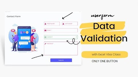 Data Validation Class with Excel Vba