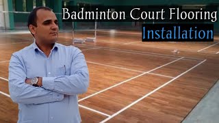 Badminton court flooring | Badminton court | Outdoor badminton court