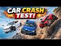 BeamNG.Drive | Car Crash Test: Tesla, BMW &amp; More Dropped From a Cliff