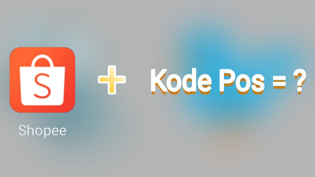 Cara memasukkan Kode Pos di Shopee. - YouTube