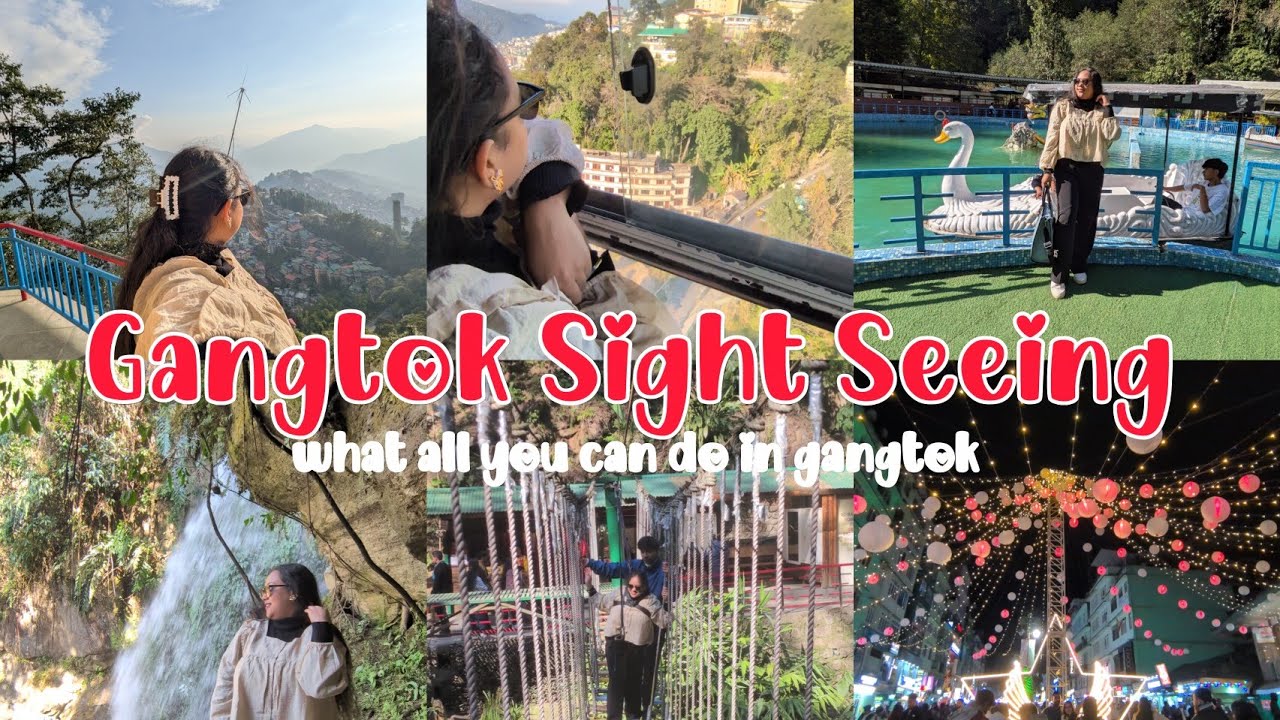 Gangtok sightseeing day 🏔️Banjhakri Waterfall • Ropeway • Tashi View Point • Ganesh Tok • MG Marg ✨