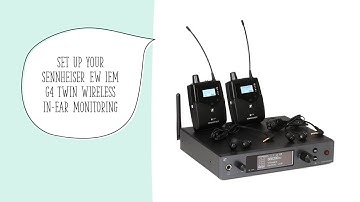 Syncing the Sennheiser Twin G4 in ear (IEM) transmitter and receiver. @TipsToFix