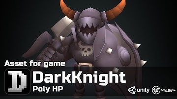 Poly HP - DarkKnight | 3D | For UE/Unity | Game Ready