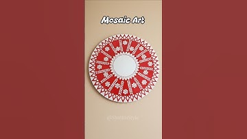 Mirror Mosaic Art 🥹 | mosaic art for beginners | #shorts #youtubeshorts #mosaic #mosaicart