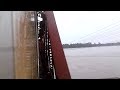 Pakistan Train Journey || Rainy Weather || Margalla Express Crossing River Chenab || Gujrat Whatsapp Status Video Download Free