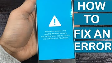 Reparo de Software Samsung, samsung an error has occurred while updating the device software