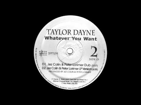 テイラー・デイン　Whatever You Want　US盤 貴重 12” テイラー・デイン Whatever You Want US盤 貴重 12” 100％本物