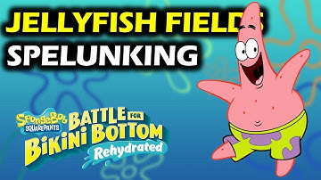 Jellyfish Fields: Spelunking | How to get Golden Spatula in Jellyfish Caves | Spongebob Rehydrated