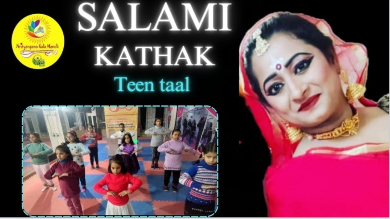 basic's of kathak Salami Easy Dance steps for kids YouTube