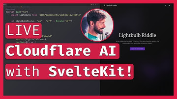 Cloudflare AI with SvelteKit 🤖 “When does the lightbulb turn on?” riddle game 🔴 LIVE Coding & Chill