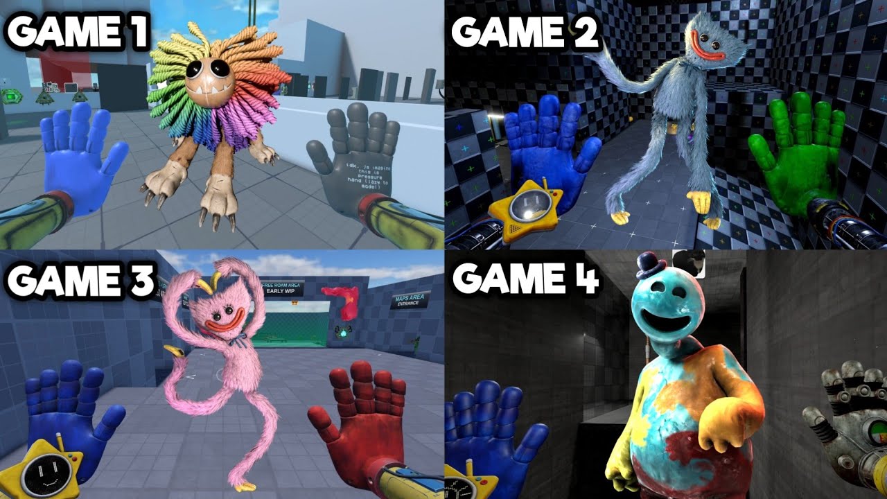 Grabpack Test Update: 4 Different GAMES and MAPS - Gameplay Comparison ...