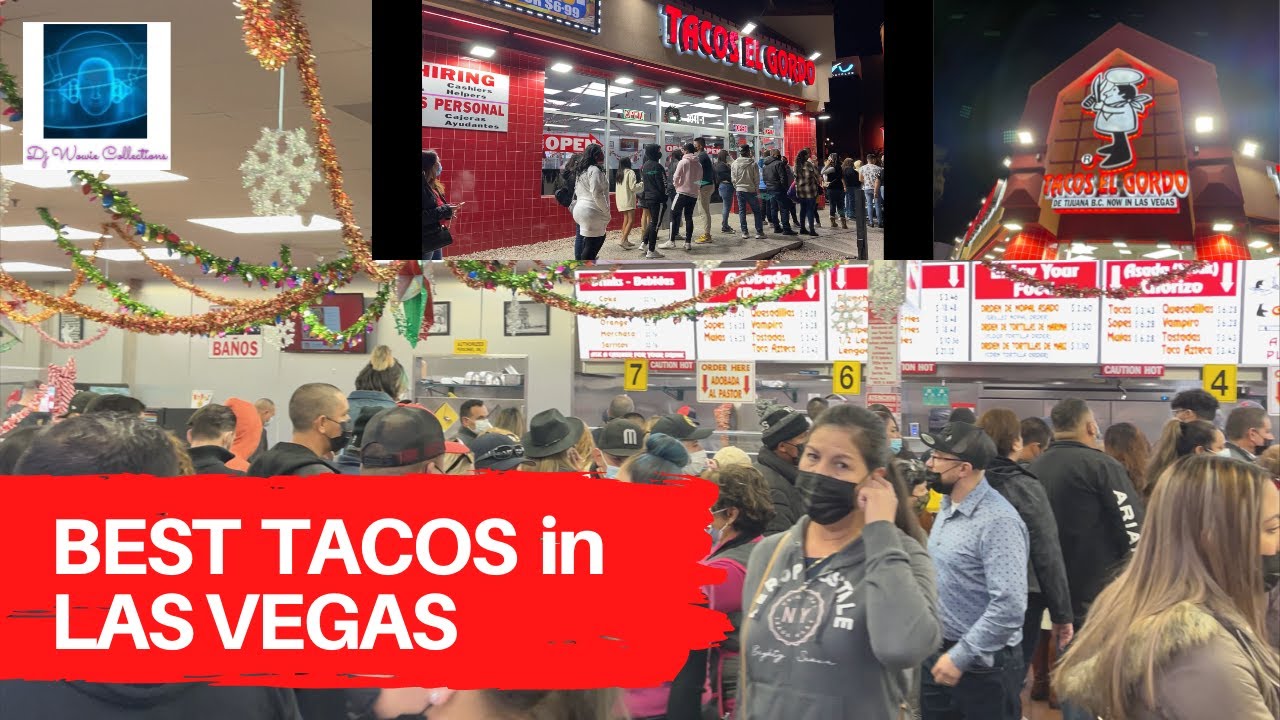 BEST TACOS IN LAS VEGAS [4K] TACOS EL GORDO LAS VEGAS STRIP 2021