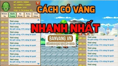 Ngọc Rồng Online - Cách Để Có Vàng Từ Cùi Đến Víp Nhanh Nhất Đây Rồi