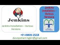 Jenkins Installation - Various Versions - Mithun Technologies - 9980923226