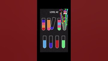 Water sort level 42 #asmrsounds #colorsorting #games # #watersortcolorlevel42