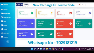New All In One Recharge Portal With New UI Full Web Application Software Source Code! TechSupportPro