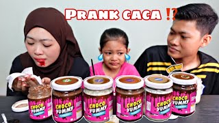 PRANK CACA BEREBUT CHOCO❗️AIMAN TUMBOK ITA KELUAR DARAH 😨⁉️