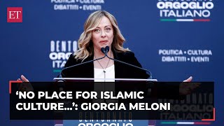 Islamic culture not compatible with European Values: Italian Prime Minister Giorgia Meloni Resimi