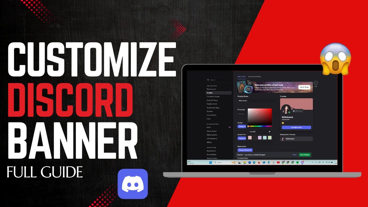 Discord Banner Color Invisable Code How to Change Discord Banner Color - YouTube