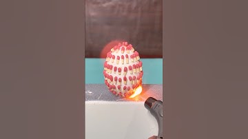 EGG VS 100 MATCHSTICKS 😳 #shorts