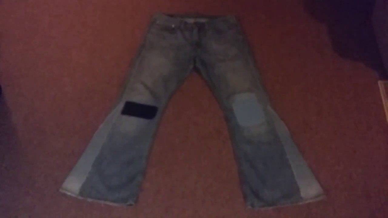 Levi's Mens 527 Flared Jeans - YouTube