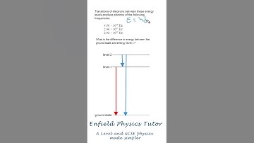 Can you use photons and electron de-excitation to work out your energy levels?
