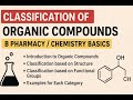 Classification of organic compounds PART 1 (UNIT 1) I POC I I SEM 2 II B PHARMA II GPAT II NIPER II