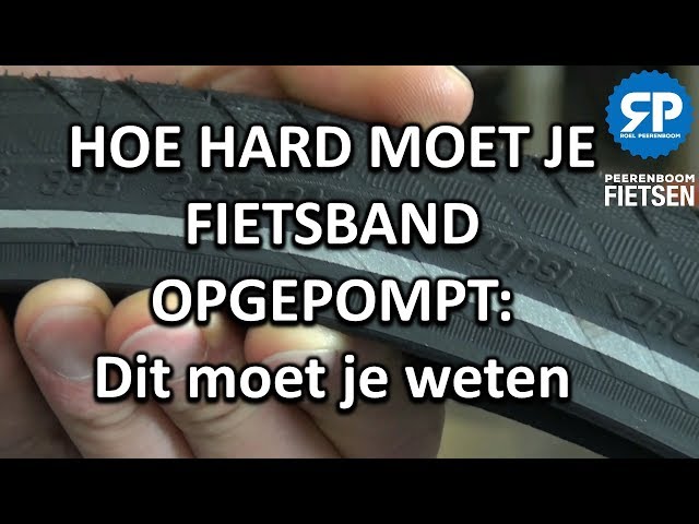 Hoe Hard Moet Je Fietsband Opgepompt: Dit Moet Je Weten - Youtube